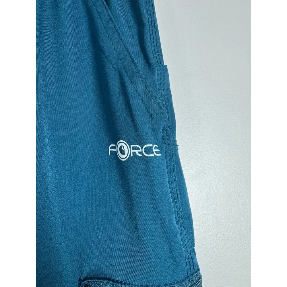 Workwear Carhartt Men Medium Scrub Pants Teal Force Rugged Flex Cargo C55106